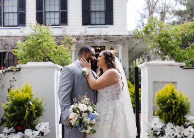 Estate Wedding, Lace wedding dress, California wedding