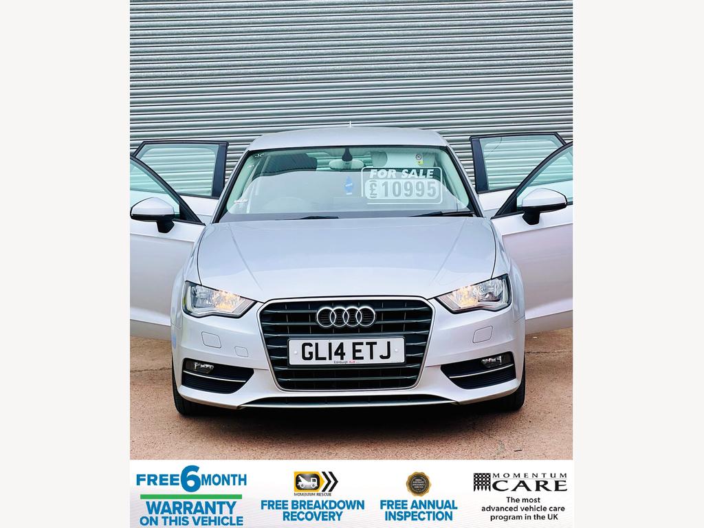 Audi A3 1.4 TFSI SE Sportback Euro 5 (s/s) 5dr / ULEZ-compliant / 51,000 miles / Petrol / Manual / 2 owners / 1 Year MOT Inc / 6 Months Warranty Inc / 12 Months AA Breakdown Cover Inc