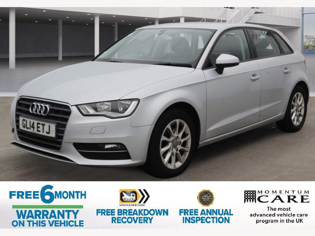 Audi A3 1.4 TFSI SE Sportback Euro 5 (s/s) 5dr / ULEZ-compliant / 51,000 miles / Petrol / Manual / 2 owners / 1 Year MOT Inc / 6 Months Warranty Inc / 12 Months AA Breakdown Cover Inc