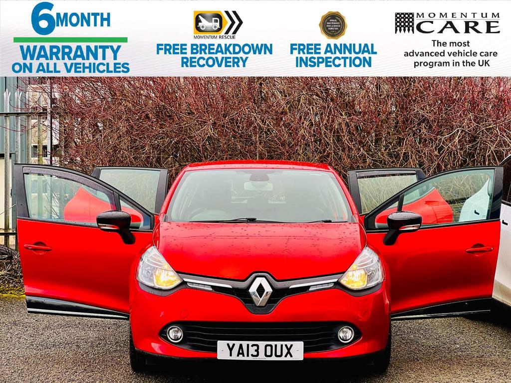 Renault Clio 0.9 TCe Dynamique S MediaNav Euro 5 (s/s) 5dr / Petrol / Manual / 2013 (13 reg) / 38,900 miles / 1 Year MOT Inc / 6 Months Warranty Inc / 12 Months AA Breakdown Cover Inc