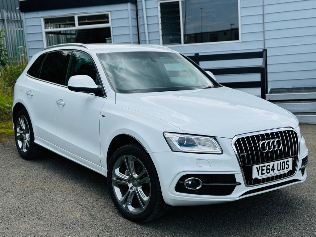 Audi Q5 2.0 TDI S line Plus S Tronic quattro Euro 5 (s/s) 5dr YE64UDS  2014 (64)  74,000 miles Diesel Automatic White 4 owners Car