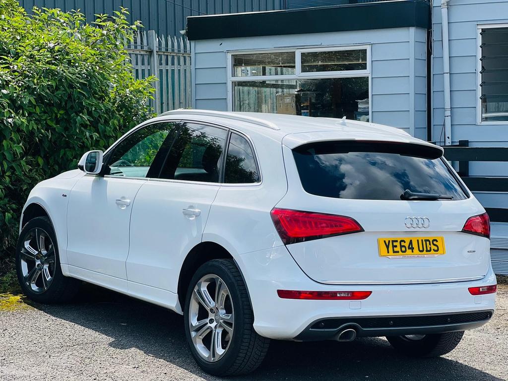 Audi Q5 2.0 TDI S line Plus S Tronic quattro Euro 5 (s/s) 5dr YE64UDS  2014 (64)  74,000 miles Diesel Automatic White 4 owners Car