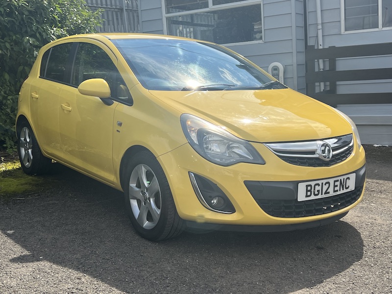 Vauxhall Corsa 1.2 16V SXi Euro 5 5dr (A/C) BG12ENC  2012 (12)  61,000 miles Petrol Manual Yellow 3 owners Car ULEZ