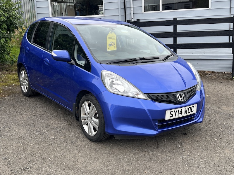 Honda Jazz 1.4 i-VTEC ES Plus Euro 5 5dr SY14WOC  2014 (14)  89,200 miles Petrol Manual Blue 1 owner Car ULEZ