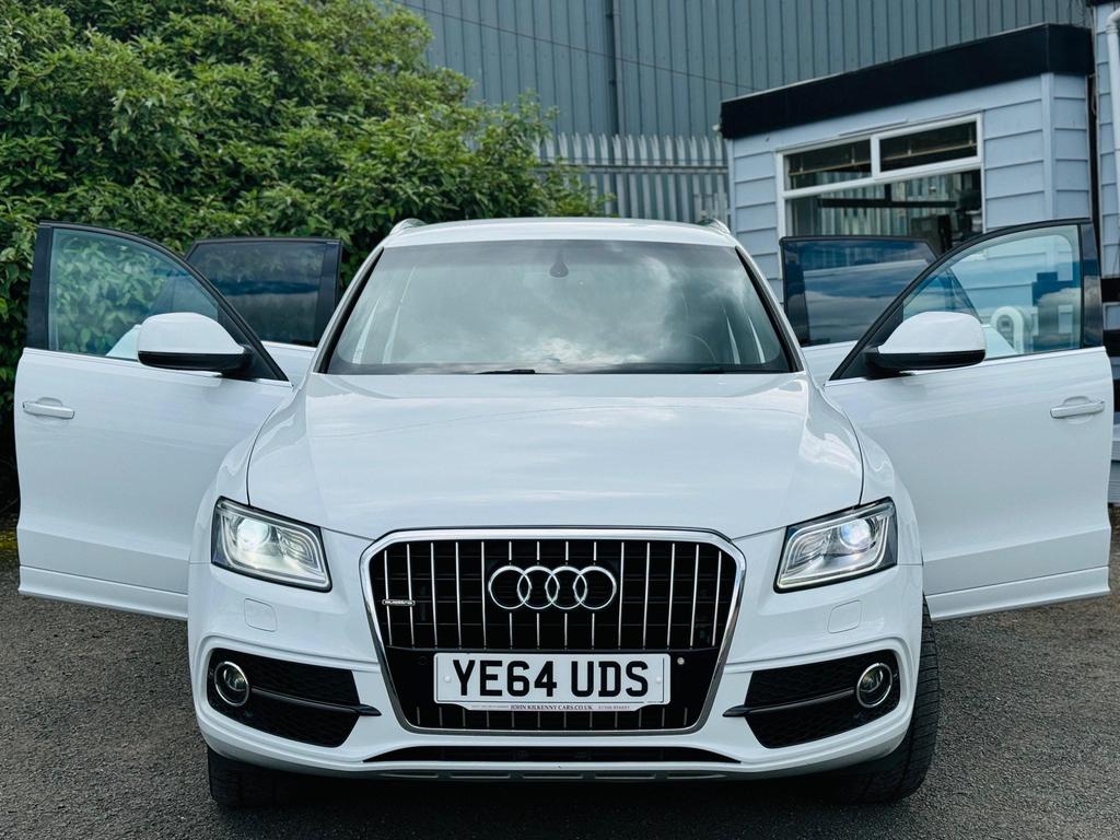 Audi Q5 2.0 TDI S line Plus S Tronic quattro Euro 5 (s/s) 5dr YE64UDS  2014 (64)  74,000 miles Diesel Automatic White 4 owners Car