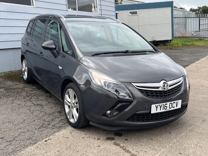 Vauxhall Zafira Tourer 1.4i Turbo SRi Euro 6 5dr YY16OCV  2016 (16)  57,700 miles Petrol Manual Grey 4 owners Car ULEZ