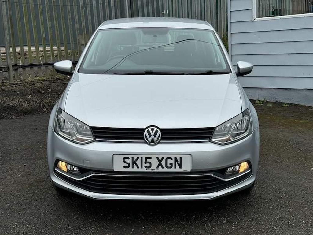 Volkswagen Polo 1.0 BlueMotion Tech SE Euro 6 (s/s) 5dr, 2015 (15)  47,600 miles,  Petrol,  Manual,  Silver,  4 owners, 1 Year MOT, 6 Months Warranty