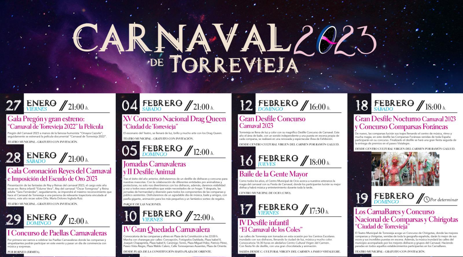 programa carnaval torrevieja 2023