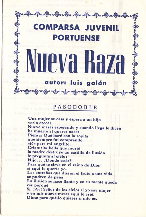 Nueva Raza - Cancionero