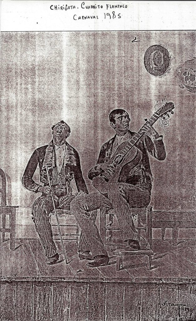 1985.- Cuadrito flamenco - Otro Boceto representativo de su tipo