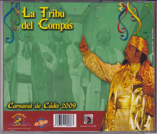 La Tribu del Compás - Contra-portada del CD