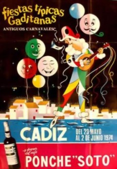 Cartel Oficial de Cádiz 1974.