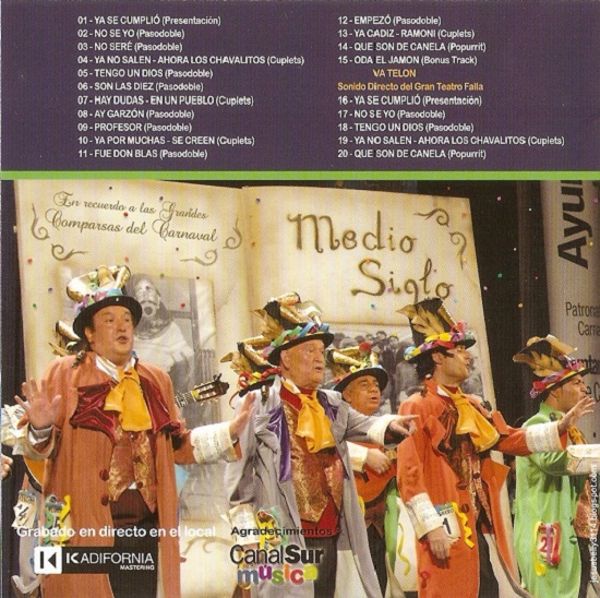 Medio Siglo - Contra - Portada del CD