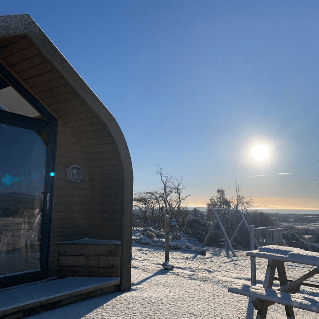 Winter at Carntogher Cabins