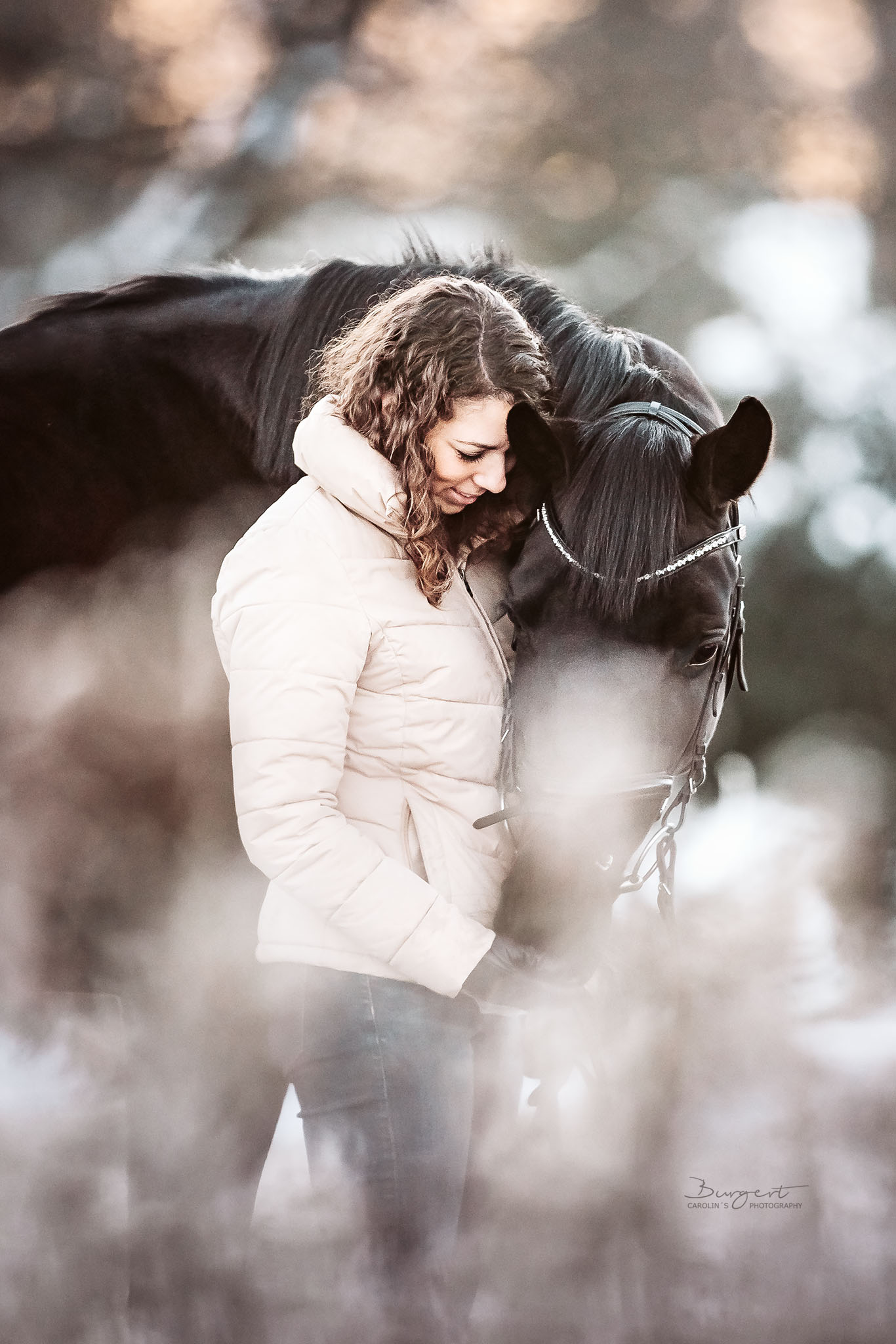 Schneeshooting mit Pferd