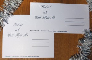 Julkort baksida