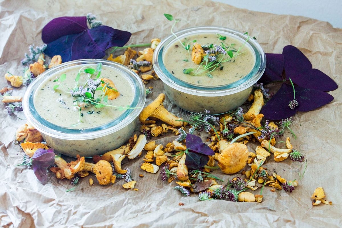 creamy chanterelle soup