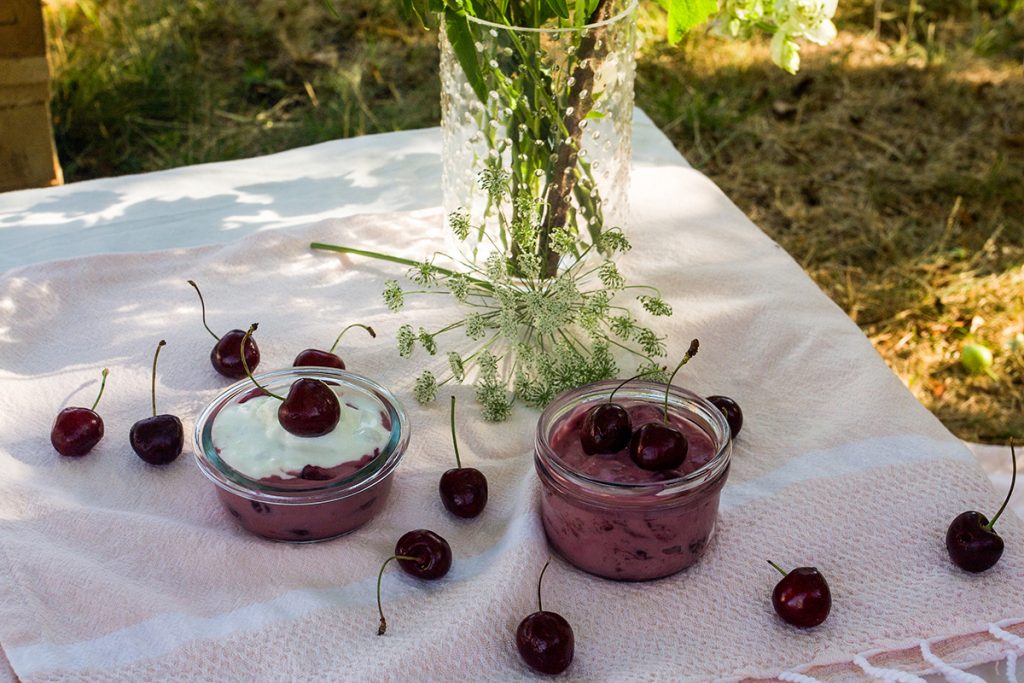 Hungarian chilled cherry soup