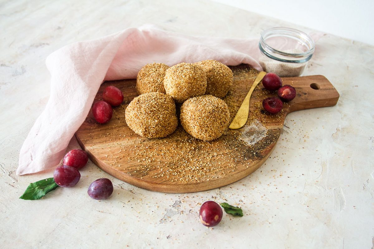 Hungarian plum dumplings