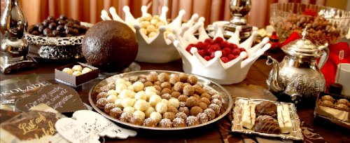 Pralinen Praliné Schololade Chocolat Büffet