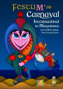 Cartel Carnaval Maspalomas 2018-Carroza Carnaval Canario