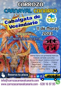 Tickets Carroza Carnaval Vecindario 2023