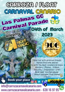 Float Parade Tickets Las Palmas Carnival 2023