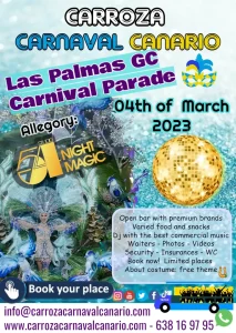 Float Parade Tickets Las Palmas Carnival 2023