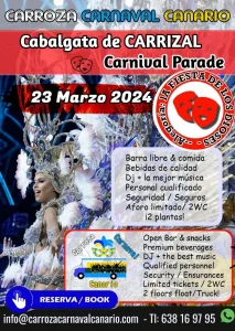 Entradas Carroza Cabalgata Carnaval Carrizal 2024