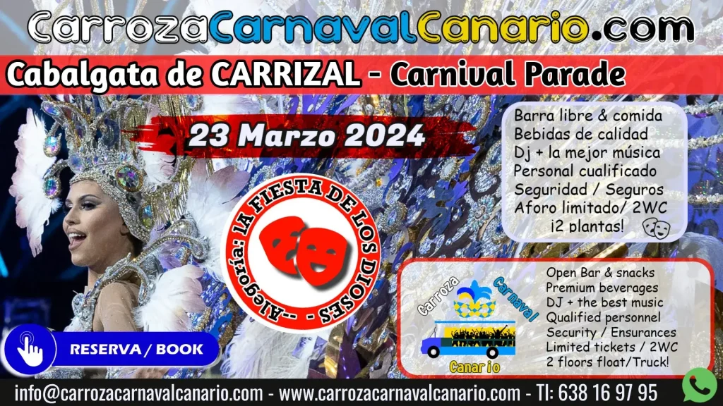 Tickets Carroza Cabalgata Carnaval Carrizal 2024
