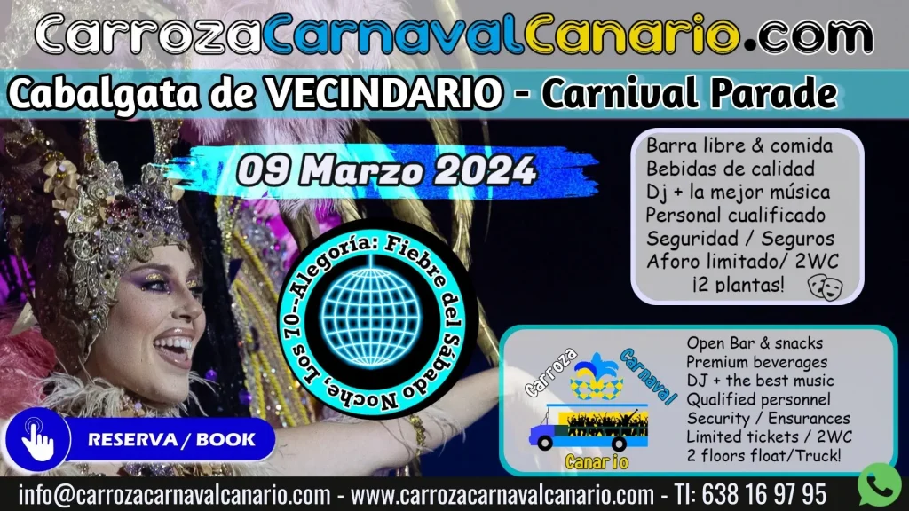 Tickets Carroza Cabalgata Carnaval Vecindario 2024
