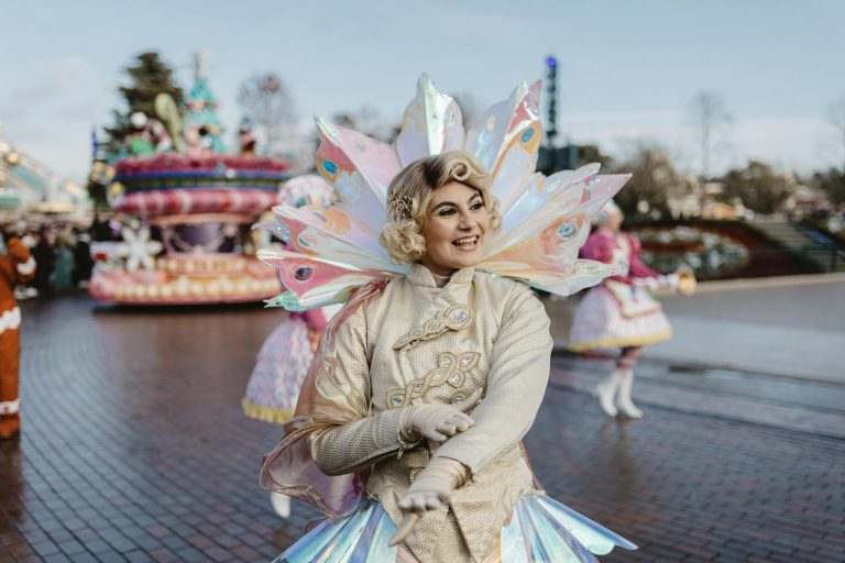 Enjoy a lively parade in Coupvray, France with vibrant costumes and festive atmosphere.