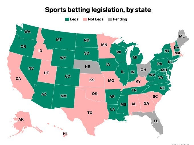 What States is It Legal to Gamble Online?