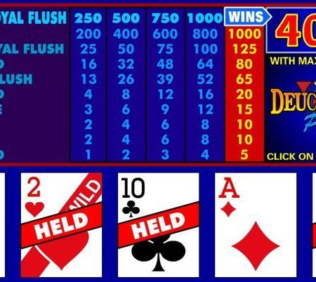How To Play Deuces Wild Video Poker?
