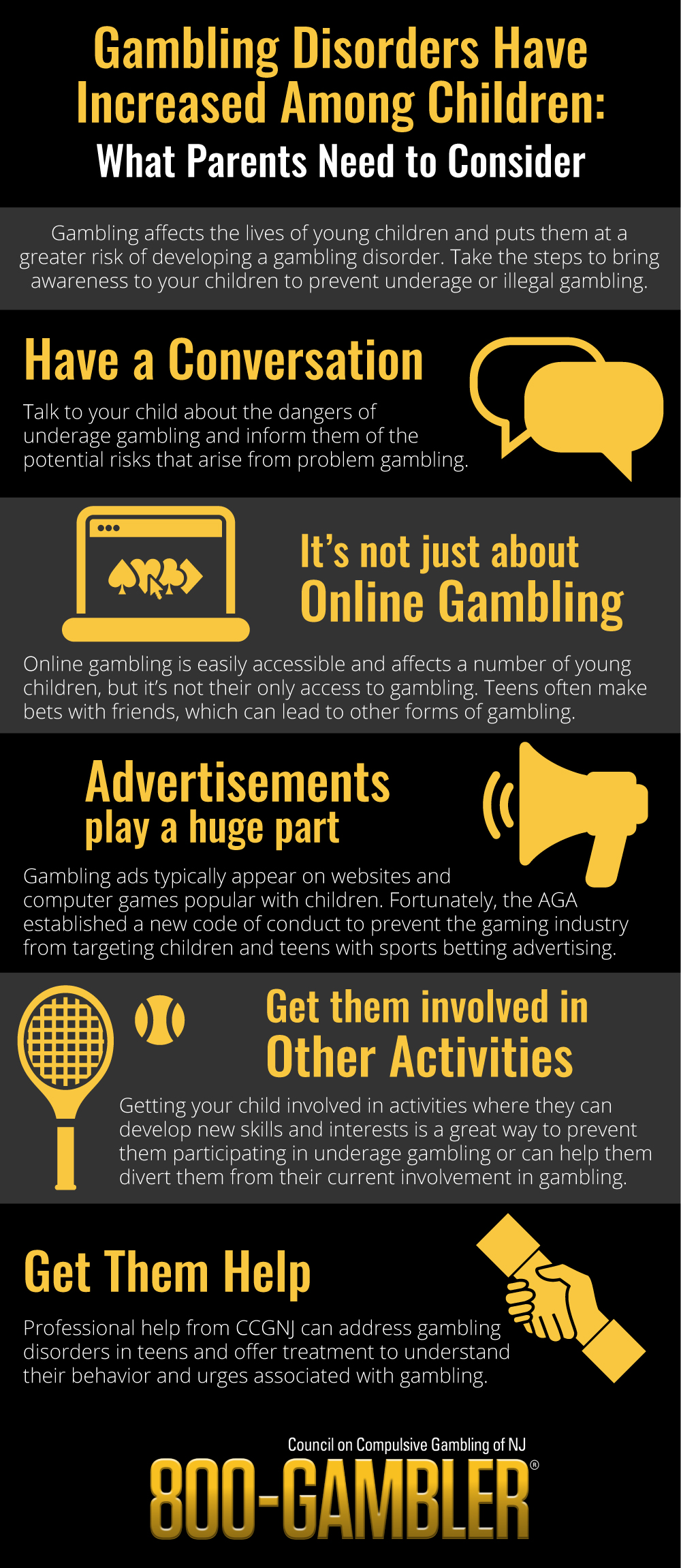 How can I prevent underage gambling?
