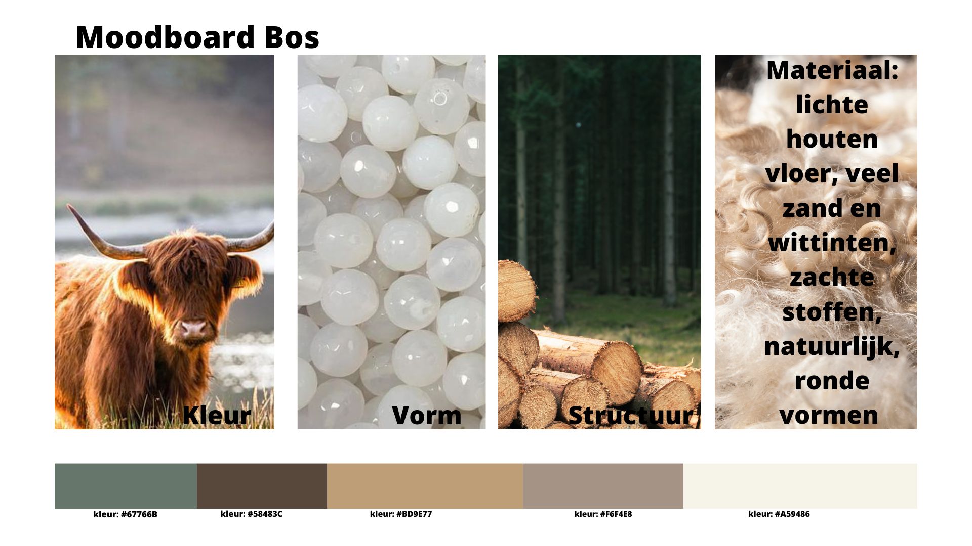 Abstract moodboard