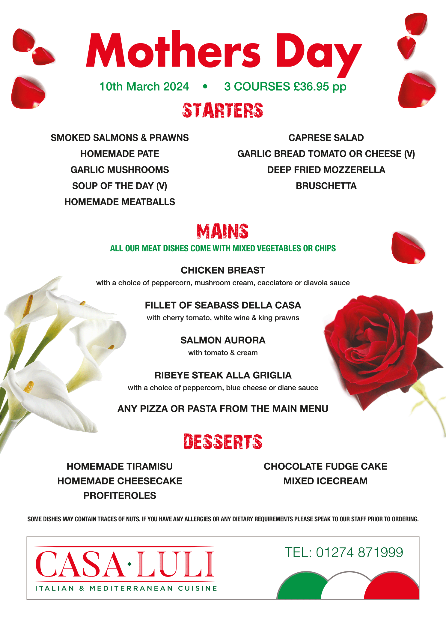 Mother’s Day Menu Image