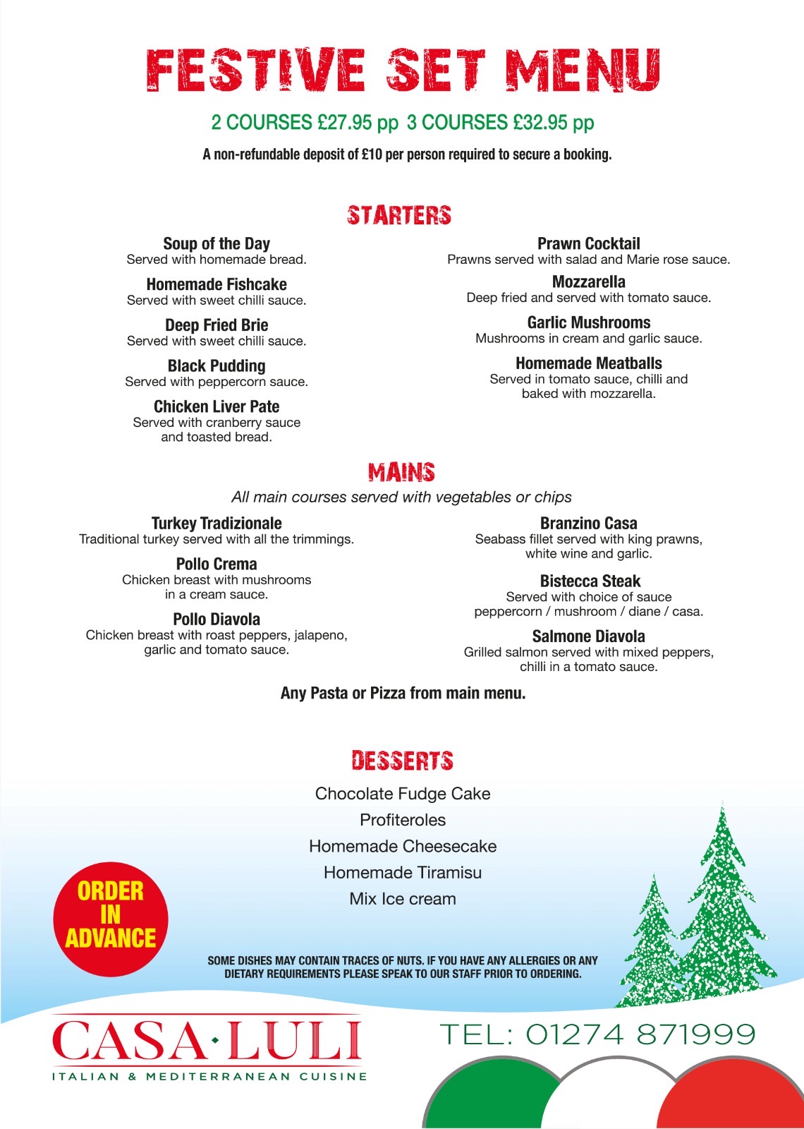 XMAS Menu Image