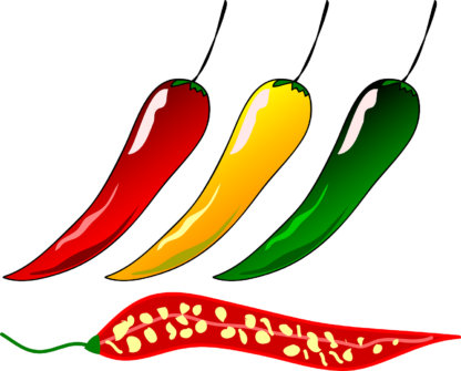 Chili i olika färger