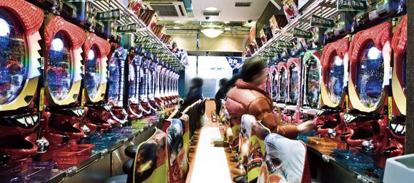 How do Pachinko machines create a sense of wonder?