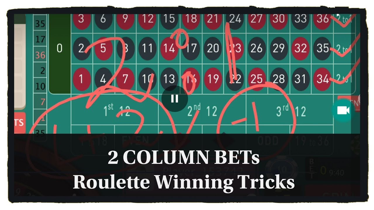 What are column bets in Roulette?