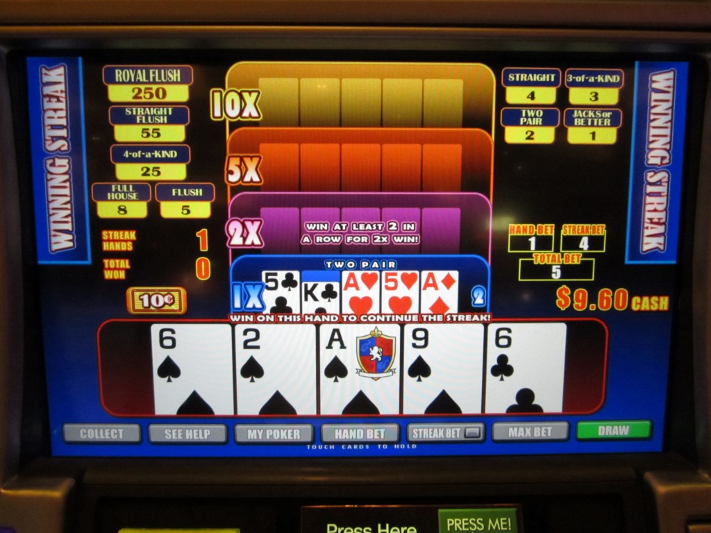 How do I handle winning streaks in Video Poker?