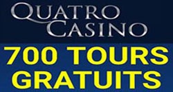 Quatro Casino et ses 700 tours gratuits