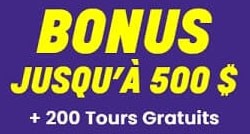 200 tours bonus de Wildz