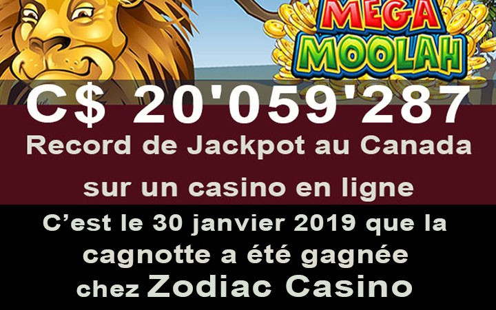 Plus grand gain jackpot du Canada sur un casino en ligne