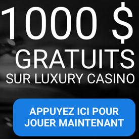 Blackjack et roulette sur Luxury Casino mobile