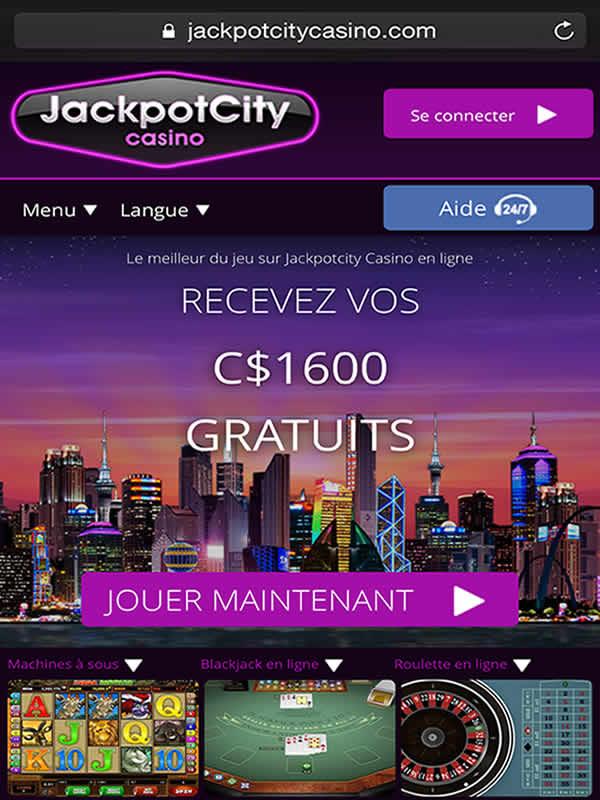 Jackpot City sur Google Pixel