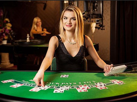 Blackjack live avec croupier