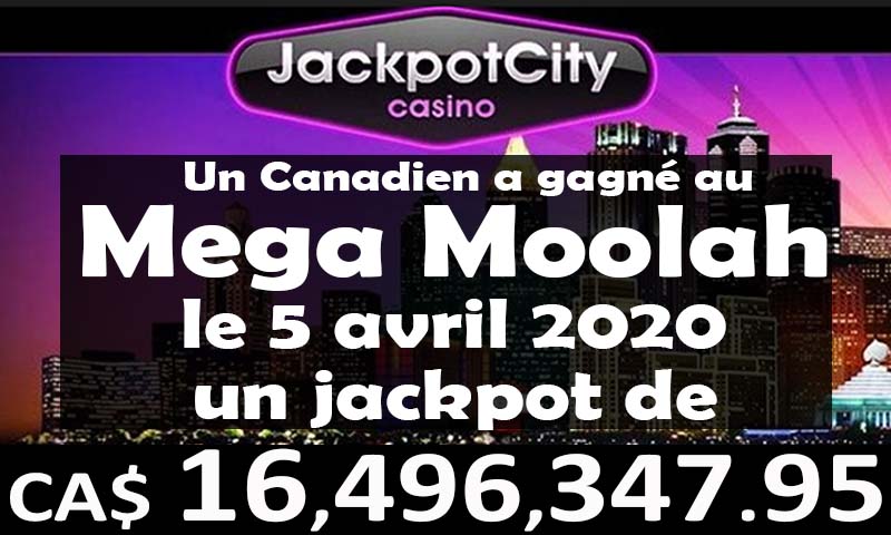 Record 2020 de jackpot au Mega Moolah