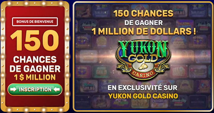 Yukon Gold Casino tours et bonus gratuits